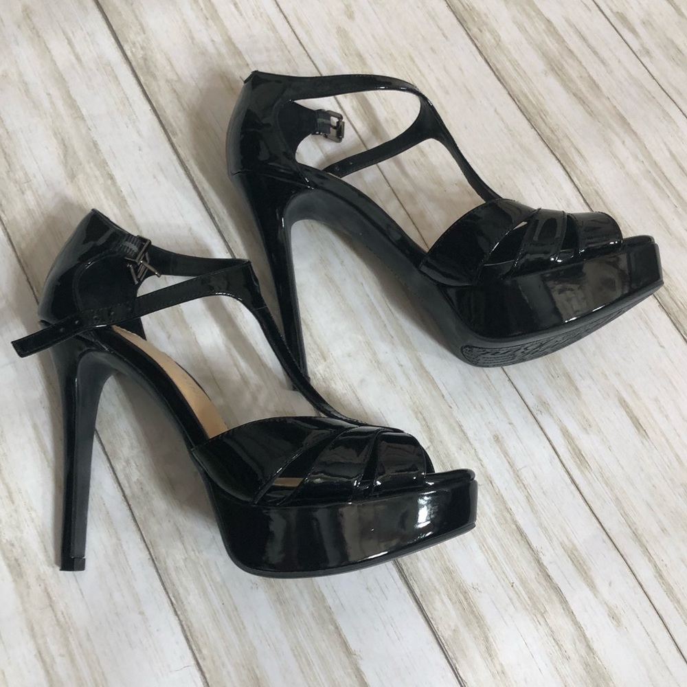 Gianni Bini Kelli Black Patent Stiletto Heels